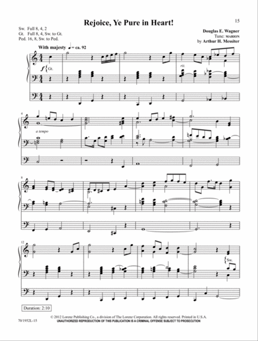 Music for Rejoicing Music for Rejoicing Organ Solo scores gallery preview page 6
