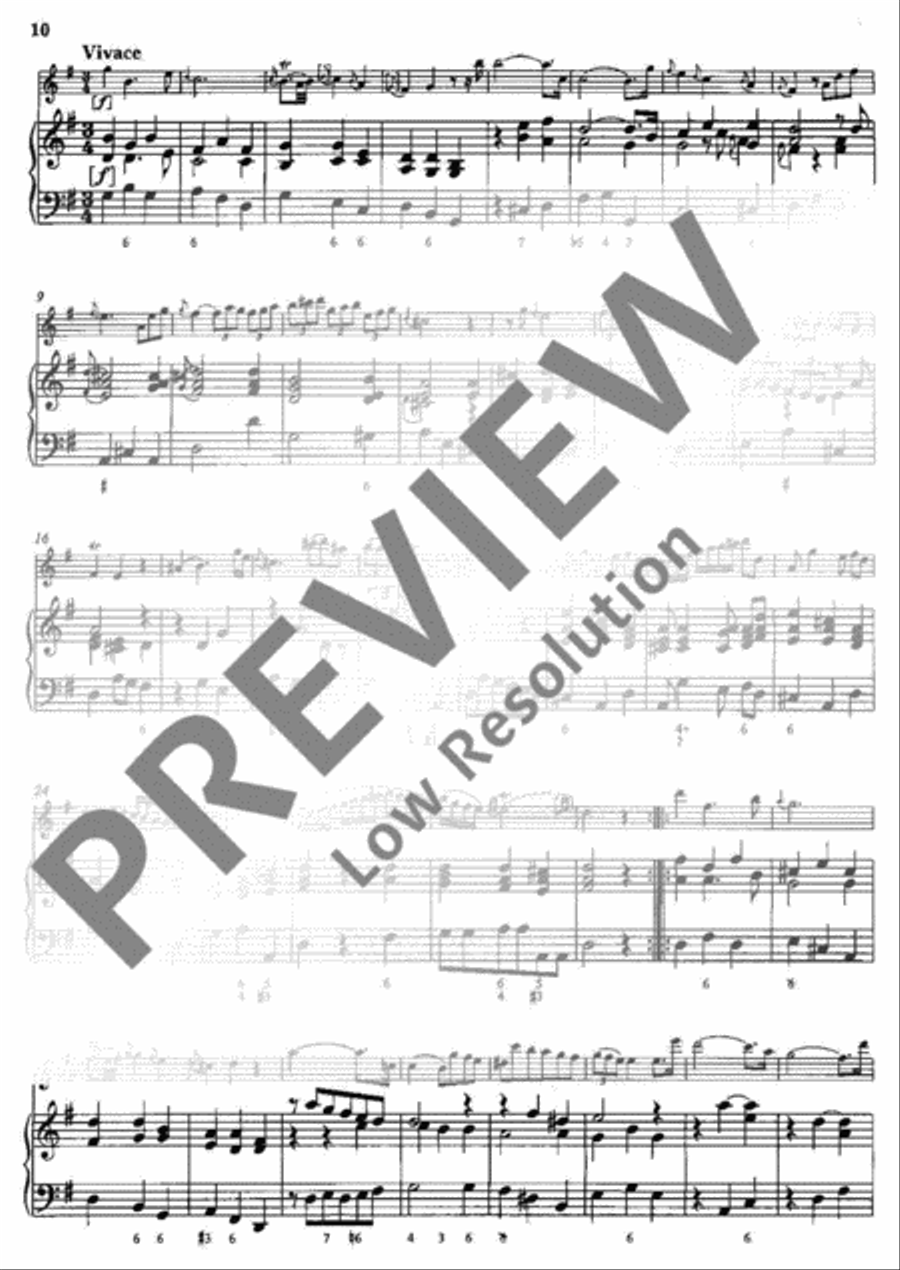 Sonata G major Sonata G major Flute scores gallery preview page 11