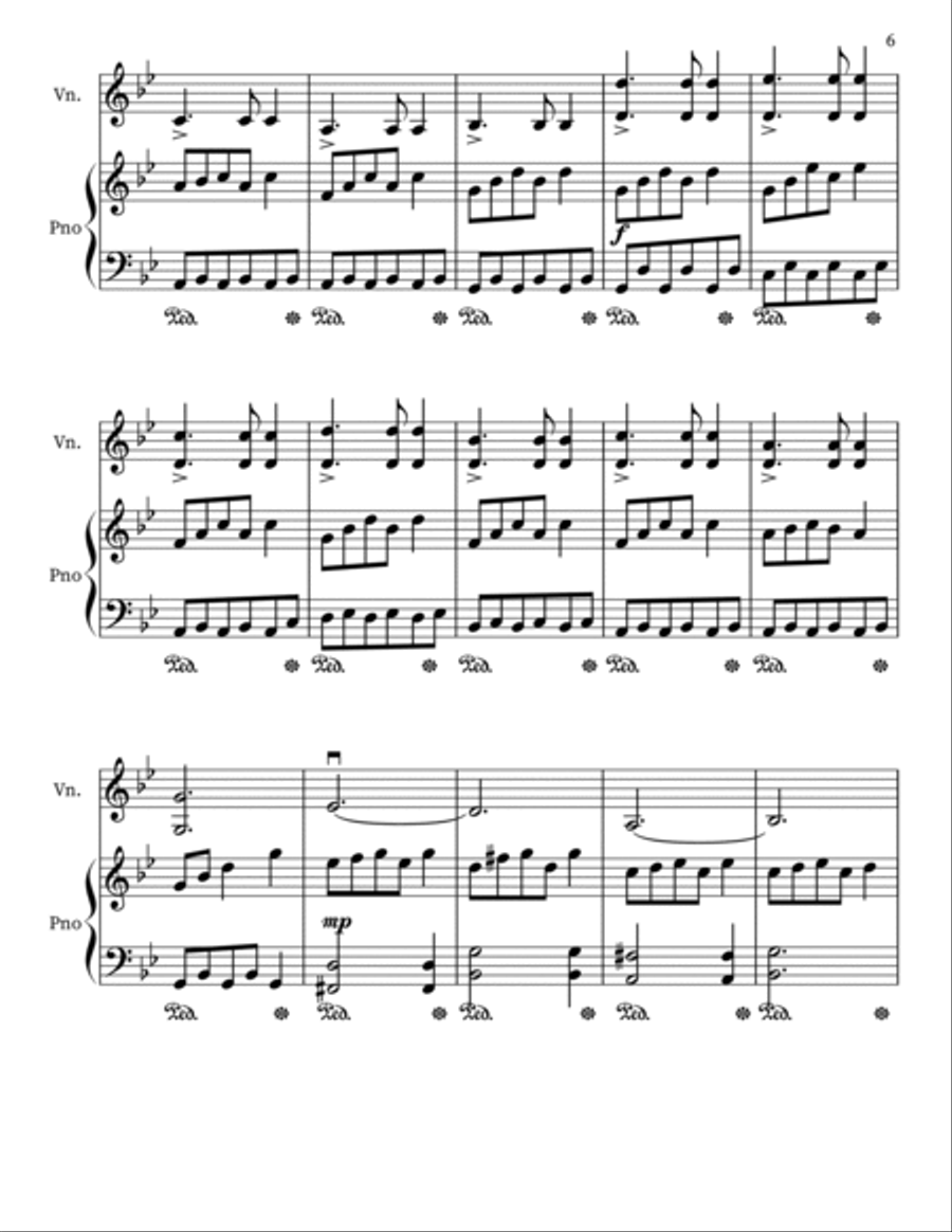 The Serpent Princess (For Violin) Violin Solo scores gallery preview page 6