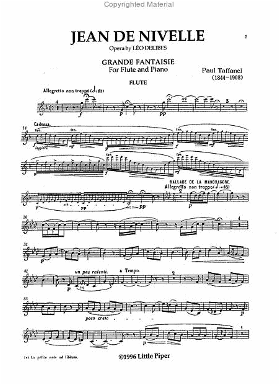 Fantasie De Niville Flute Solo scores gallery preview page 2