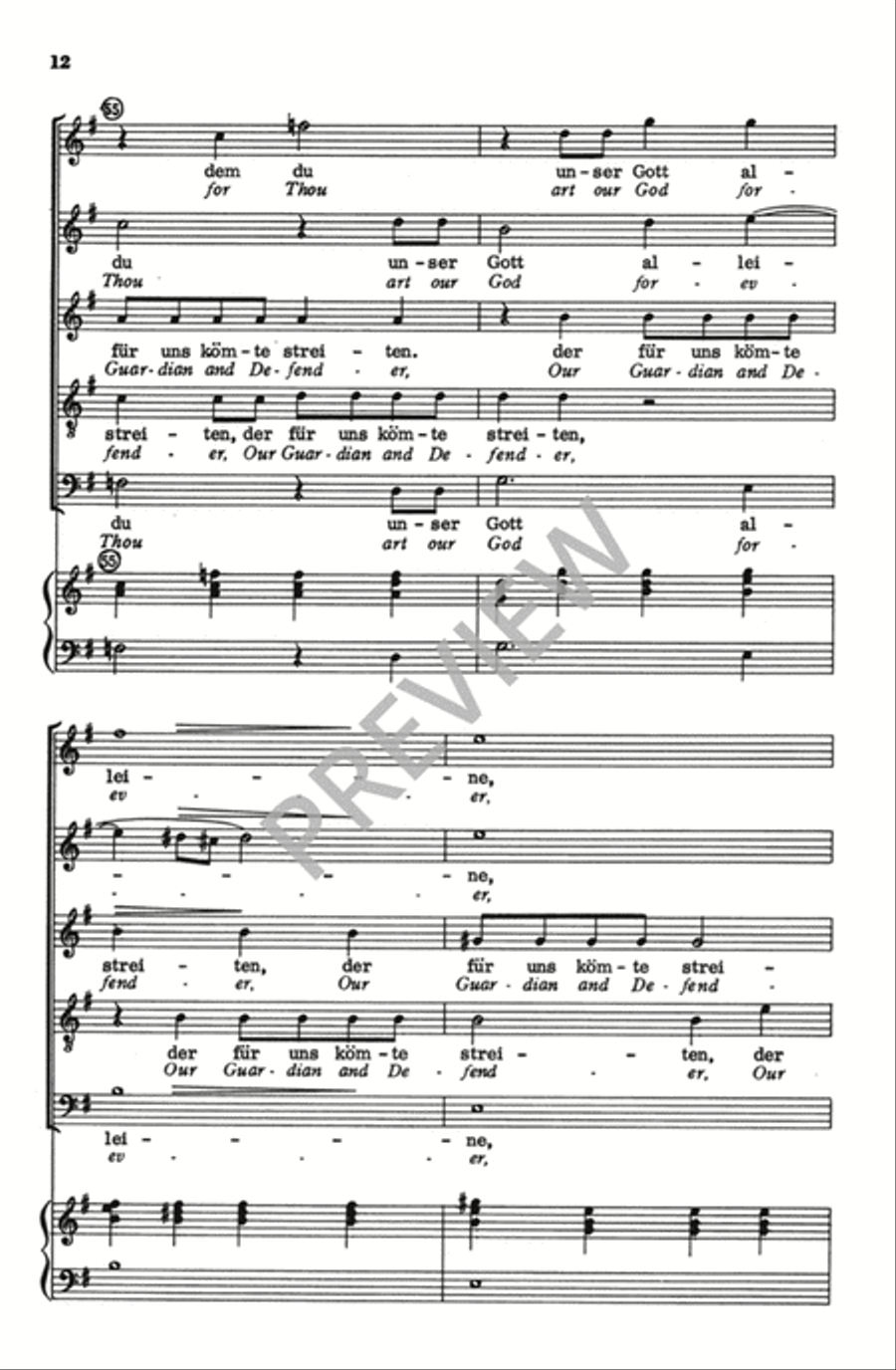 Verleih Uns Frieden Genadiglich SSATB scores gallery preview page 12