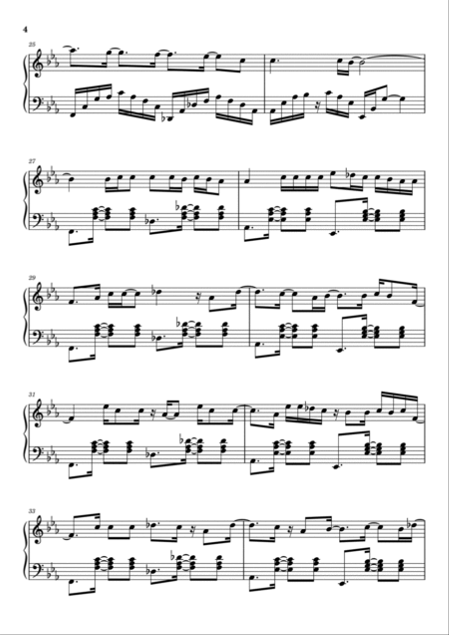 All Of Me Piano Solo scores gallery preview page 4