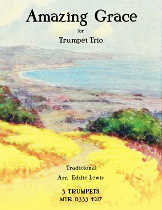 Book cover for Amazing Grace Trumpet Trio