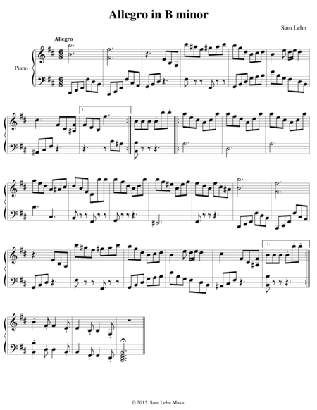 Allegro in B minor