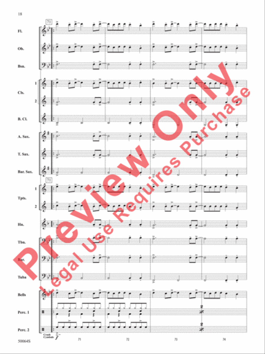 A Taylor Swift Duo Concert Band scores gallery preview page 19
