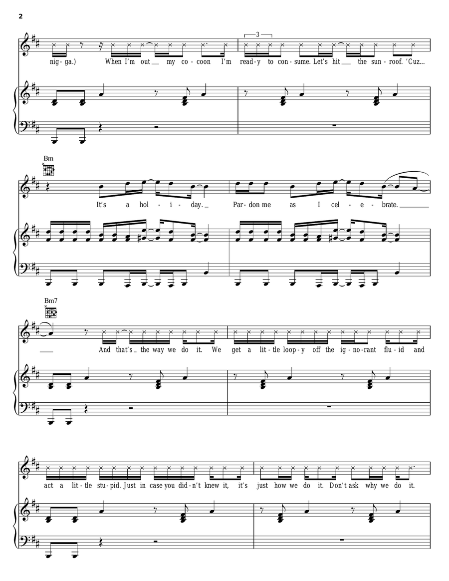 Labor Day (It's A Holiday) Piano, Vocal, Guitar scores gallery preview page 2