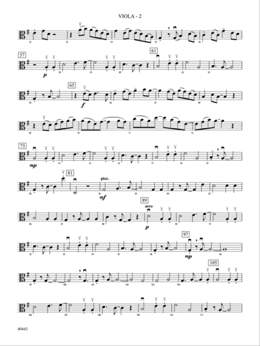 Cascade: Viola String Orchestra scores gallery preview page 2