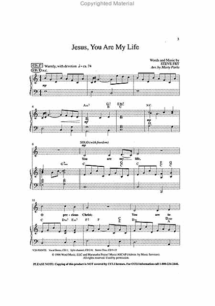 Jesus, You Are My Life (Anthem)