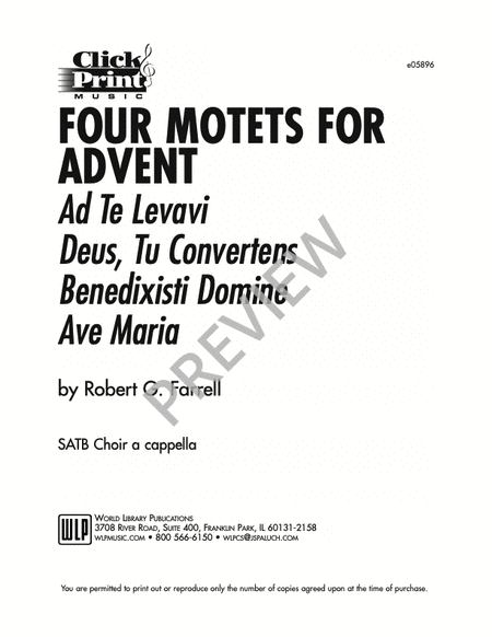 Four Motets for Advent image number null