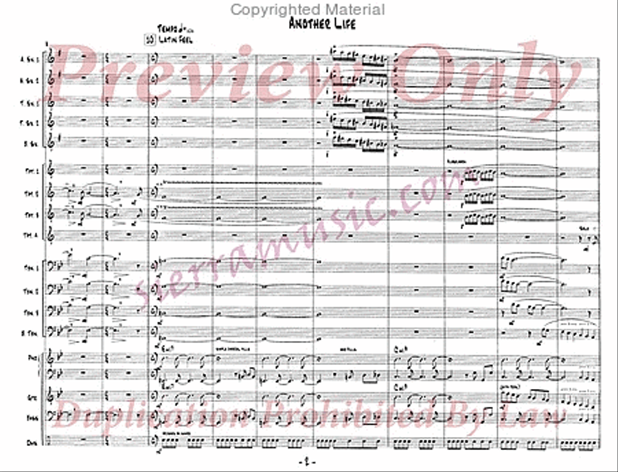 Another Life Big Band scores gallery preview page 3