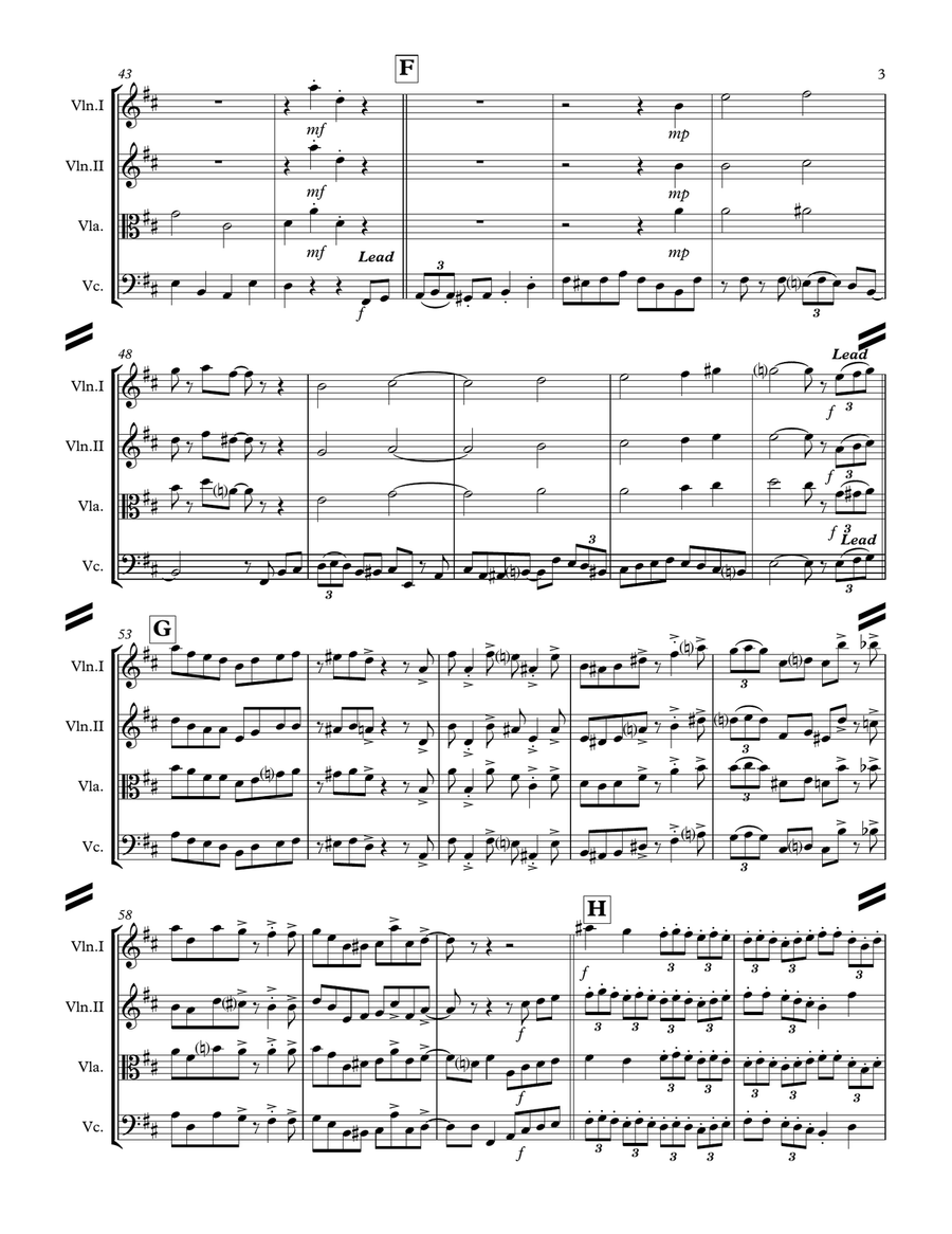 It's Beginning To Look Like Christmas String Quartet scores gallery preview page 4