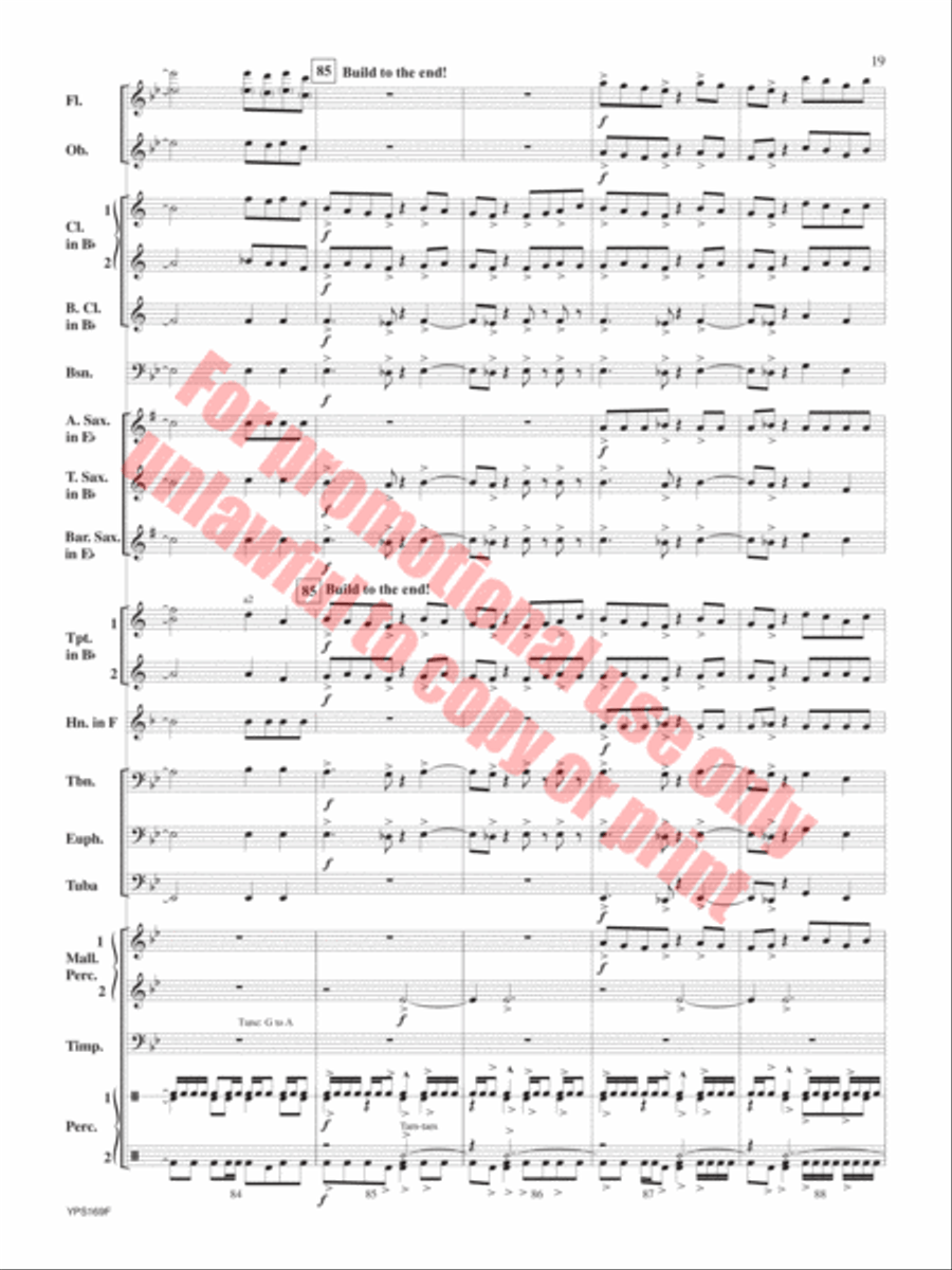 Fracas Concert Band scores gallery preview page 20