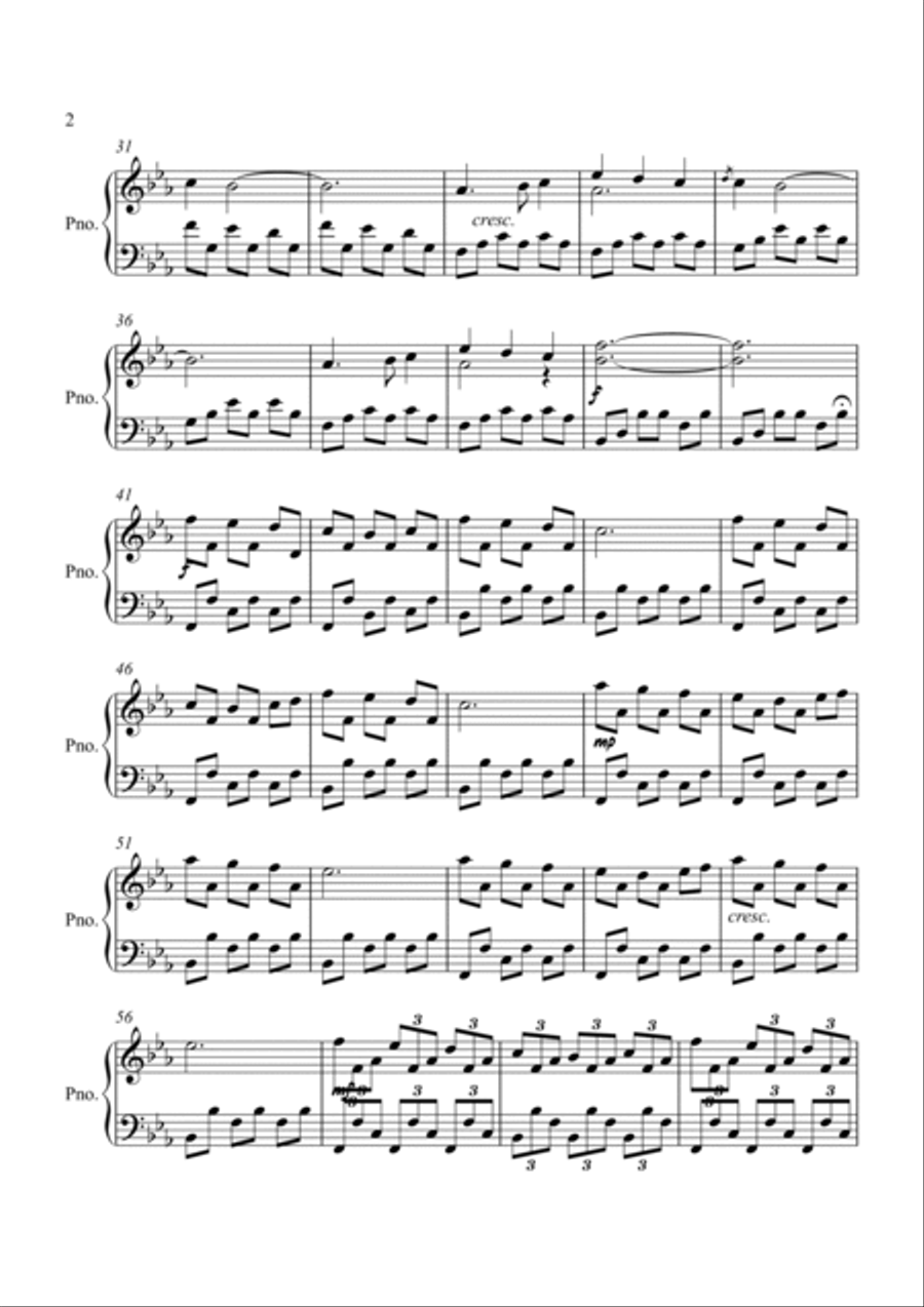 Floating Piano Solo scores gallery preview page 2