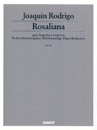 Rosaliana Soprano/piano