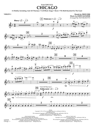 Chicago (arr. Ted Ricketts) - Violin 1