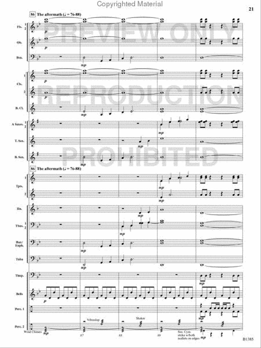 Krakatoa Concert Band scores gallery preview page 20