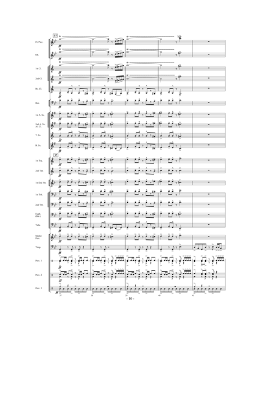 Night Ride Through Metropolis Concert Band scores gallery preview page 9