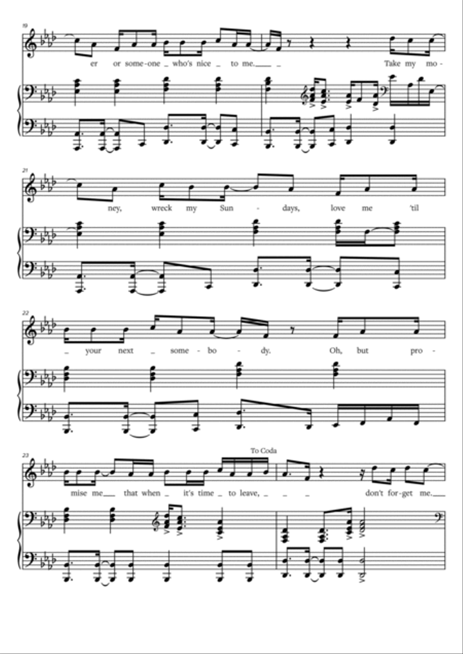 Don't Forget Me Don't Forget Me Voice scores gallery preview page 4