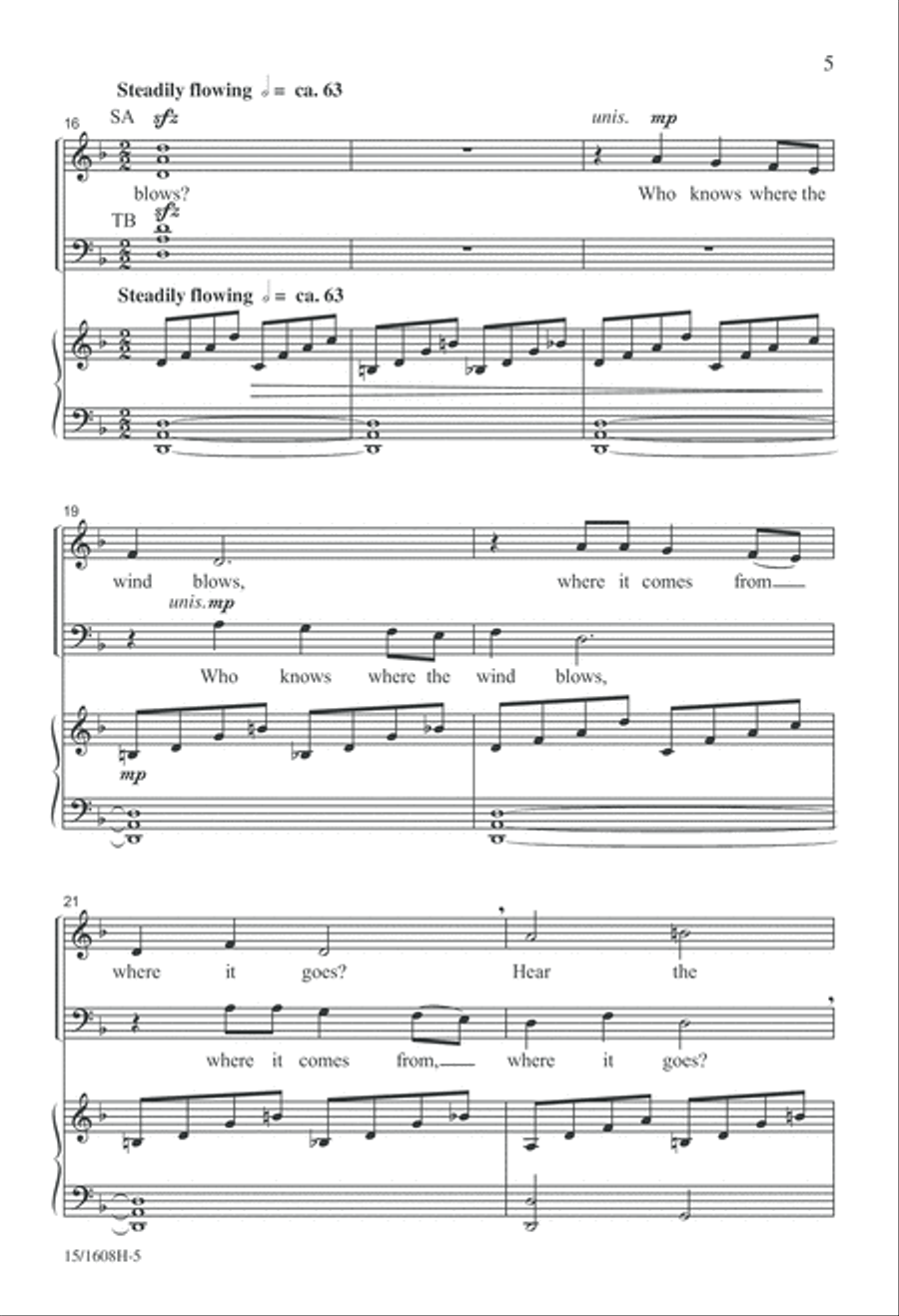 Who Knows? 4-Part scores gallery preview page 5