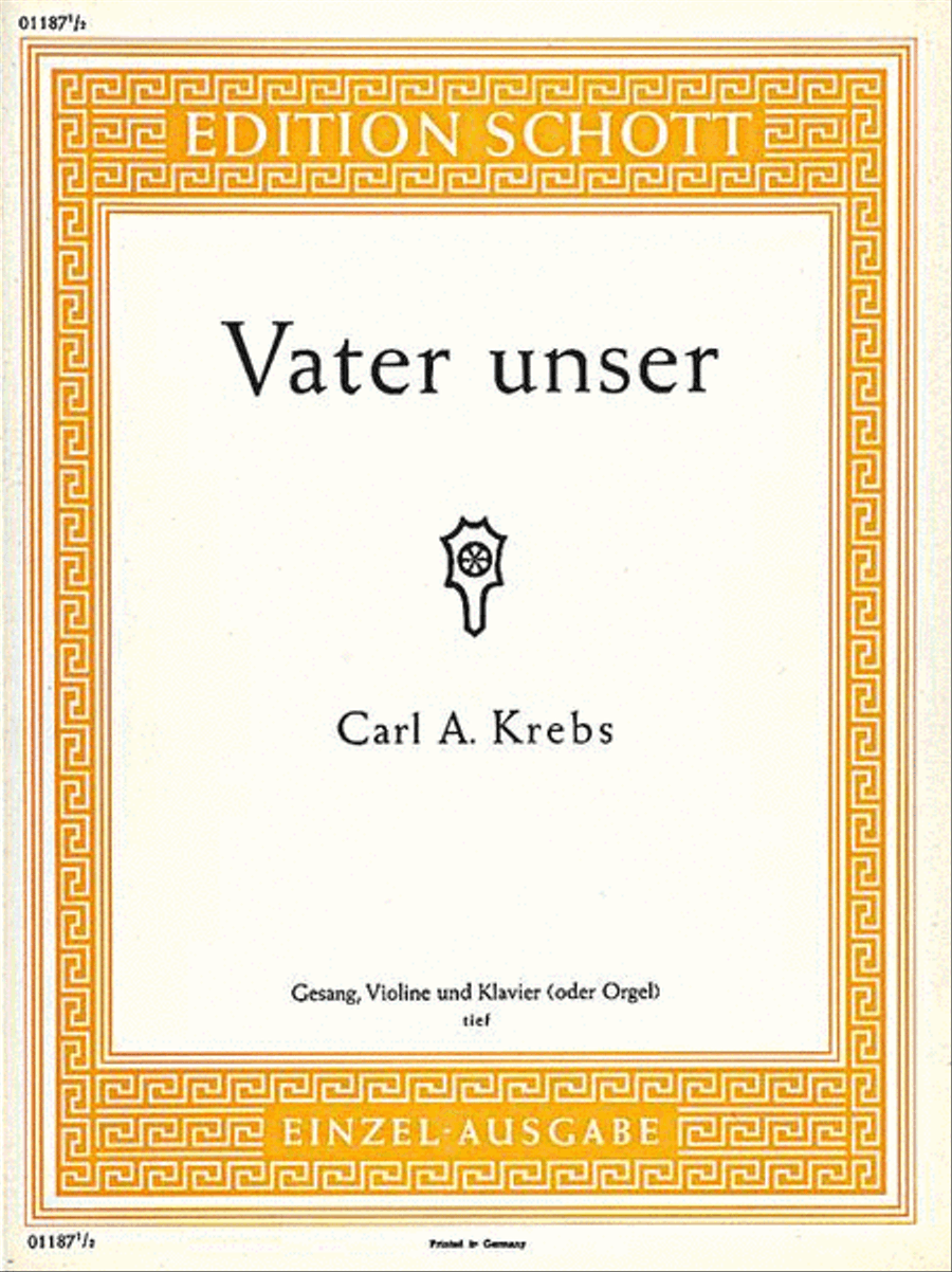 Vater unser Vater unser Low Voice scores gallery preview page 1