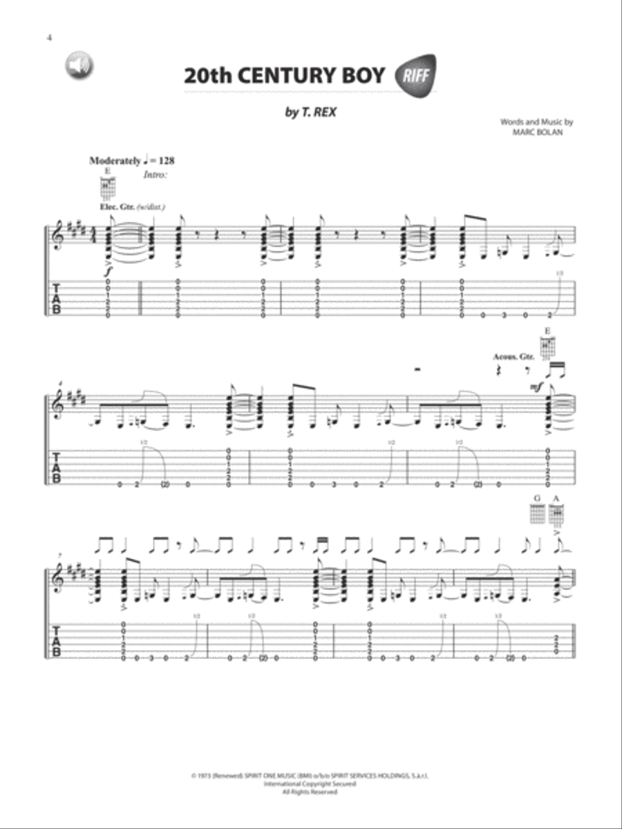 The Greatest Rock Guitar Riffs Electric Guitar scores gallery preview page 5