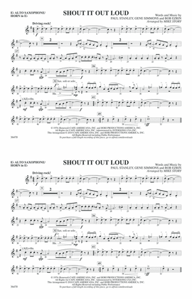Book cover for Shout It Out Loud: E-flat Alto Saxophone