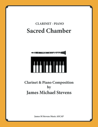 Book cover for Sacred Chamber - Clarinet & Piano