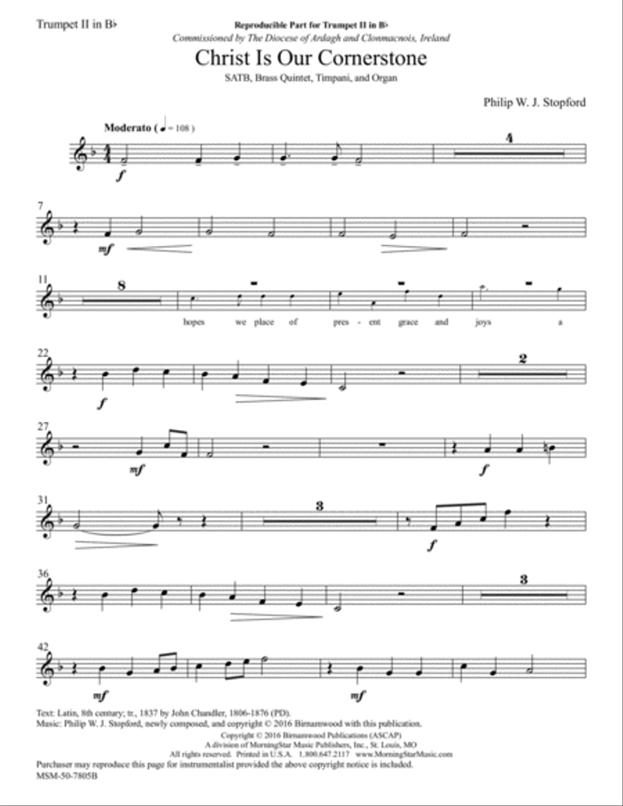 Christ Is Our Cornerstone Choir scores gallery preview page 5