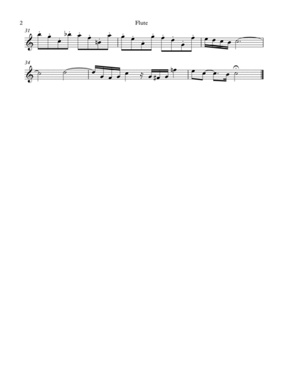 Fugue in C, BWV 953, by J.S. Bach, arranged for Flute, Clarinet & Bassoon image number null