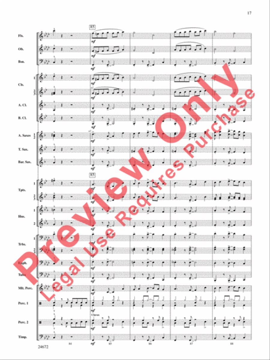 Buenaventura Concert Band scores gallery preview page 18