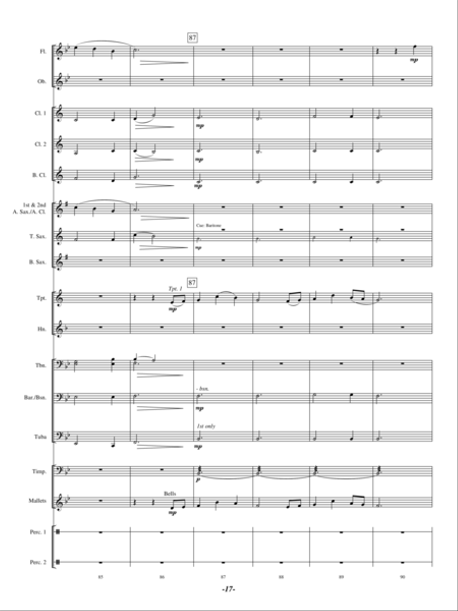 Whispering Ridge Concert Band scores gallery preview page 16