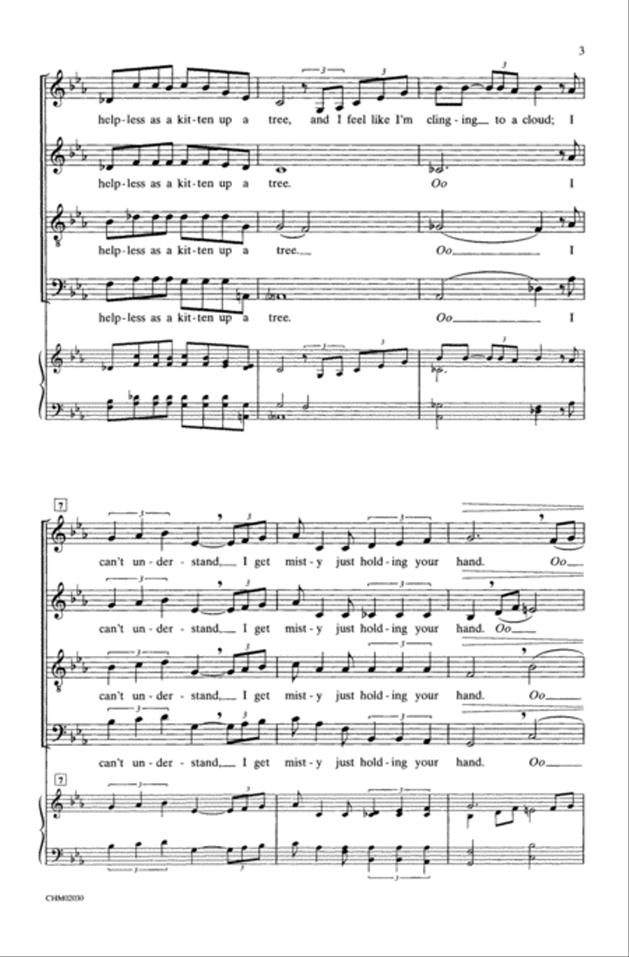 Misty Misty A Cappella scores gallery preview page 2