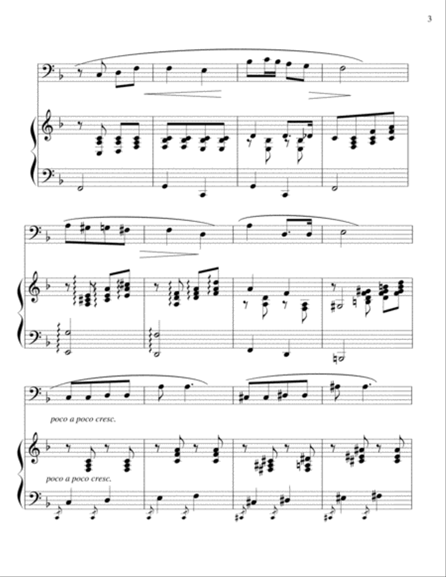 I Love You Truly-trombone/piano Piano scores gallery preview page 3