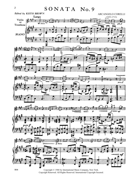 Sonata No. 9 In A Major