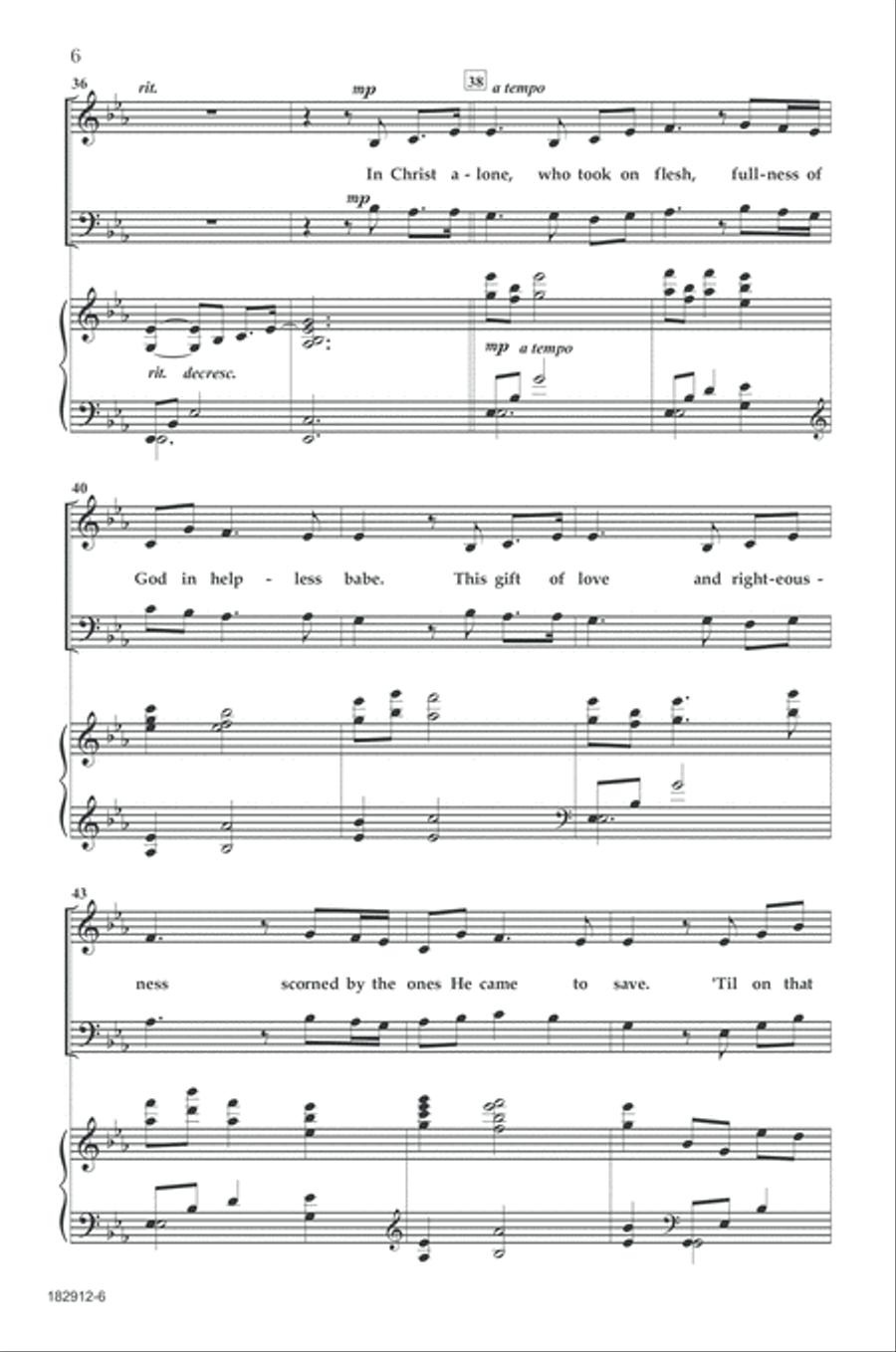 In Christ Alone 4-Part scores gallery preview page 5