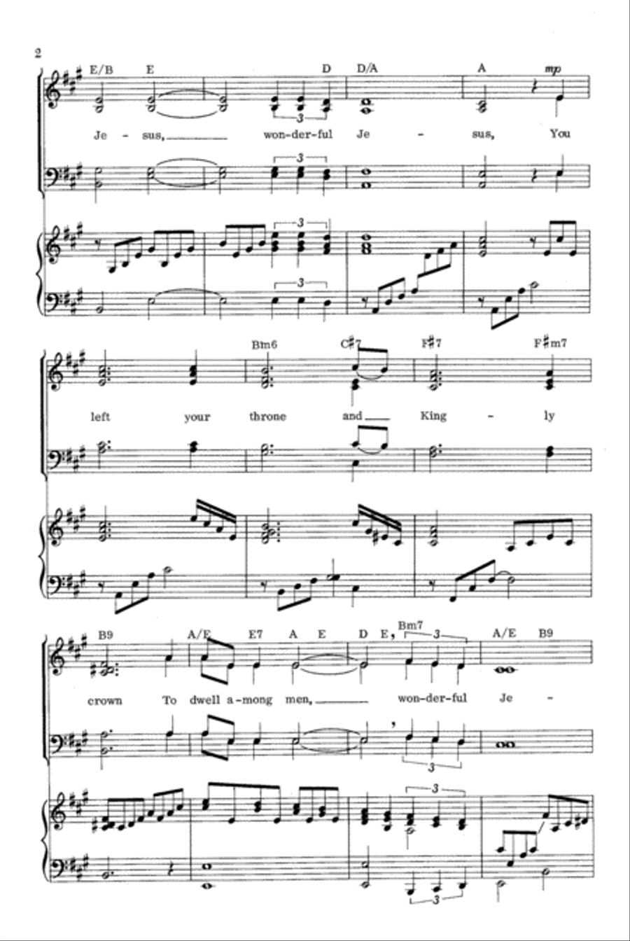 Jesus, Savior, Redeemer Jesus, Savior, Redeemer 4-Part scores gallery preview page 2