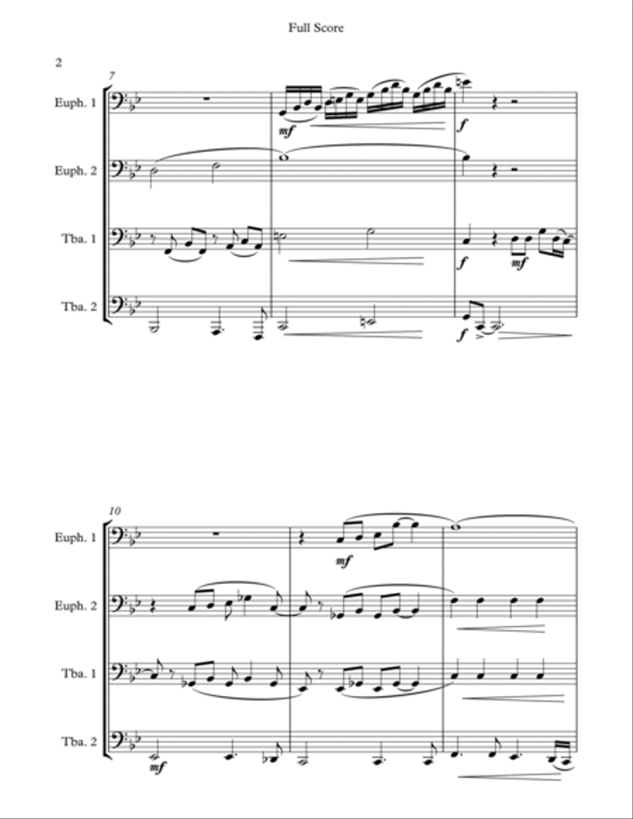 What I Did For Love What I Did For Love Euphonium scores gallery preview page 2