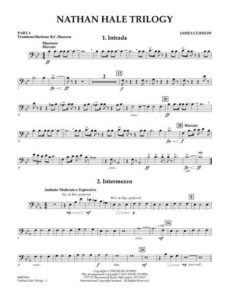 Nathan Hale Trilogy - Pt.4 - Trombone/Bar. B.C./Bsn.