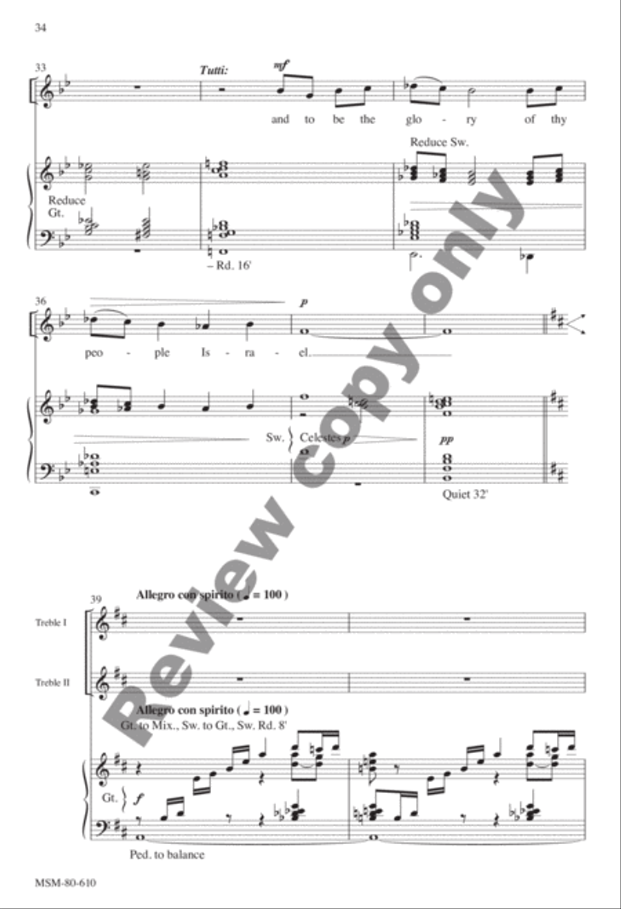 Evensong Unison Choir scores gallery preview page 67