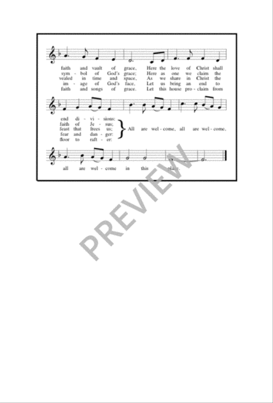 All Are Welcome 4-Part scores gallery preview page 19