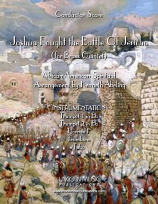Book cover for Joshua Fought the Battle of Jericho (for Brass Quintet)