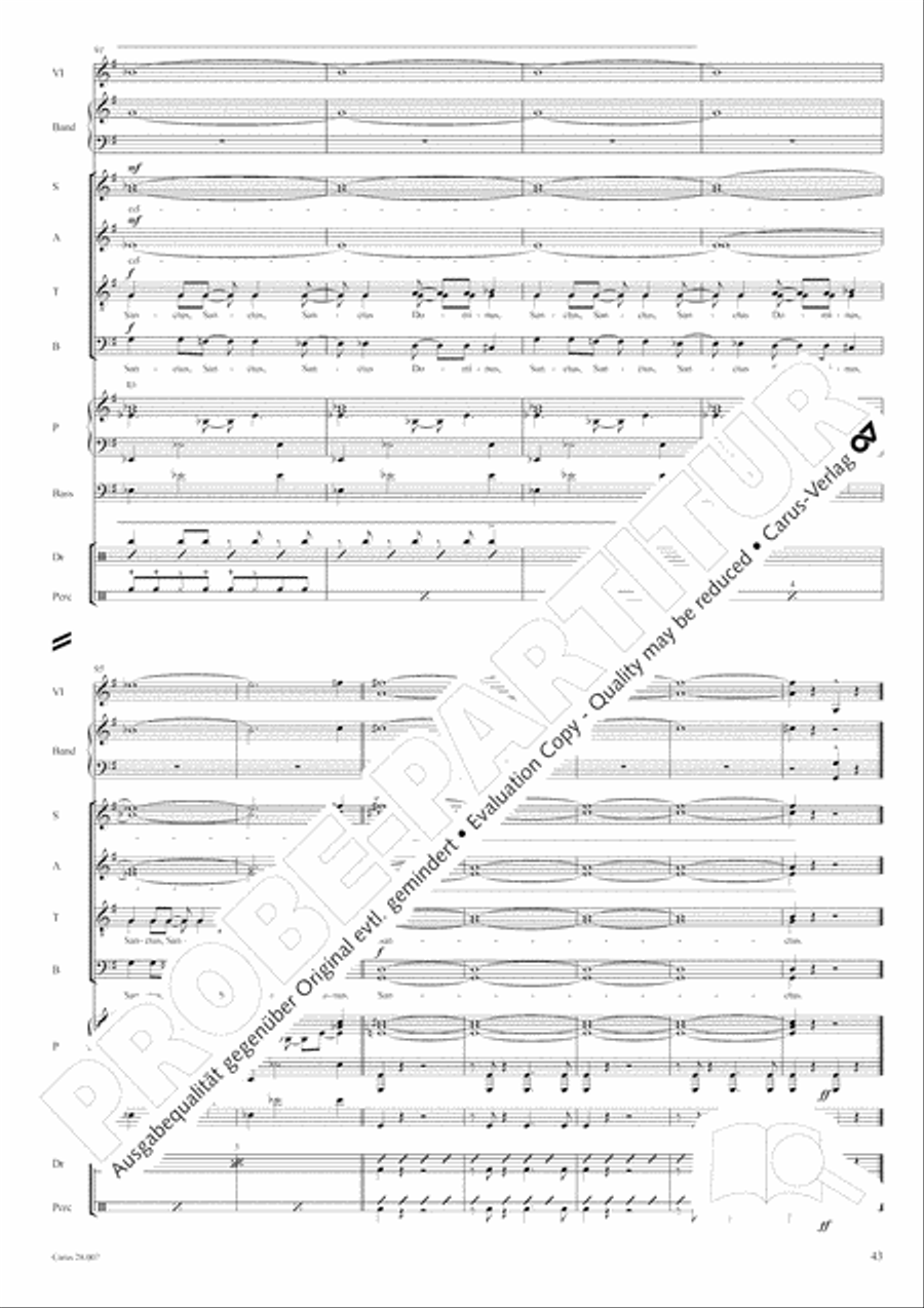 Missa latina 4-Part scores gallery preview page 44