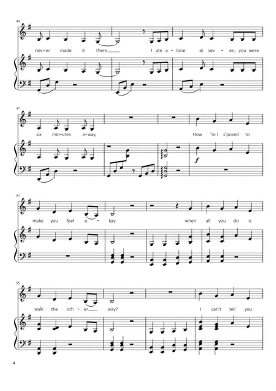 Wish You Were Gay Voice scores gallery preview page 4
