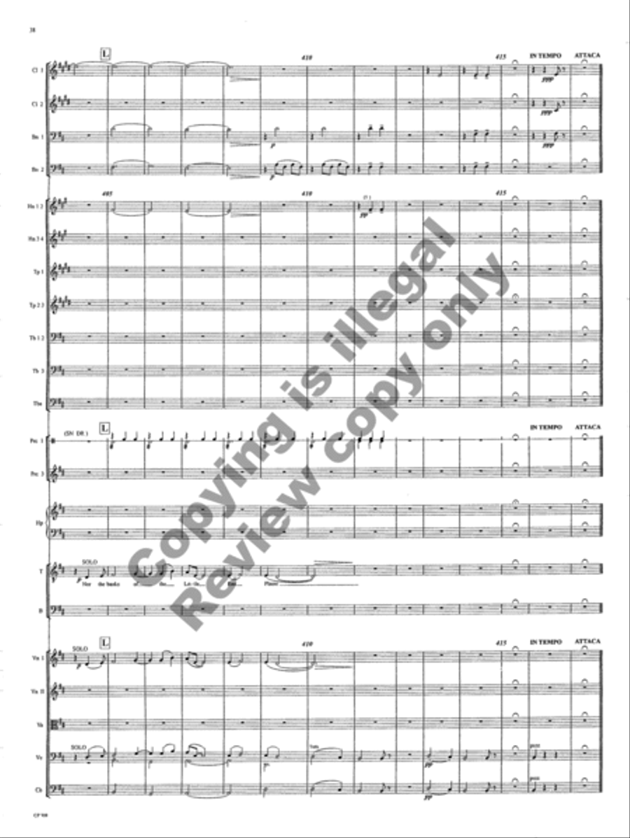 American Folk Song Suite (Orchestra Score) Choir scores gallery preview page 94