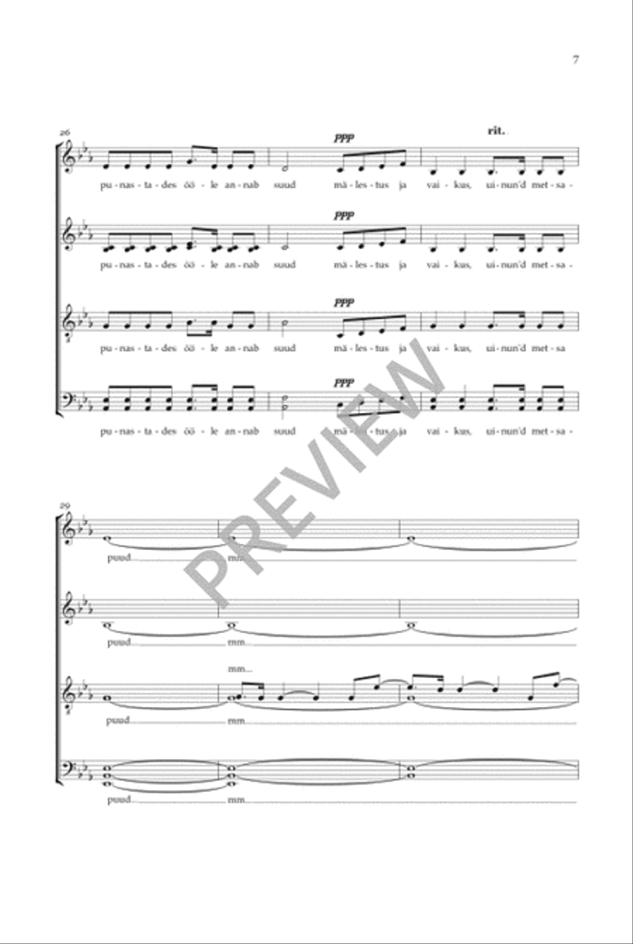 Õhtul 4-Part scores gallery preview page 8
