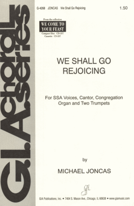 Book cover for We Shall Go Rejoicing - Instrument edition
