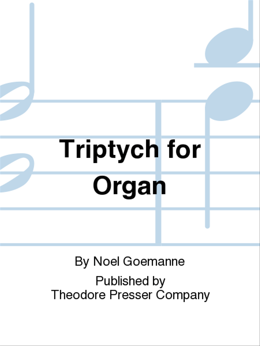 Triptych for Organ Chamber Music scores gallery preview page 1