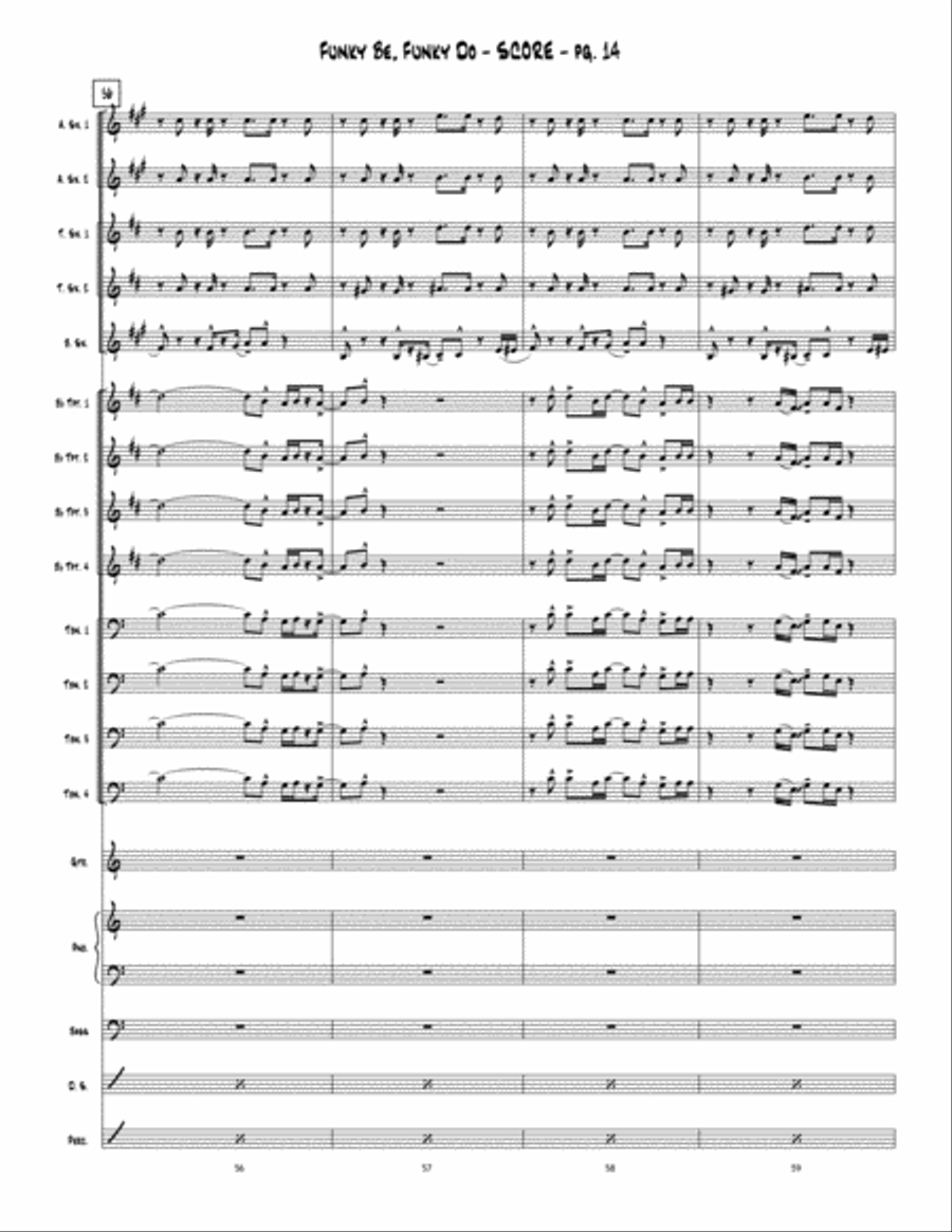 Funky Be, Funky Do Jazz Ensemble scores gallery preview page 15