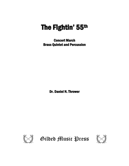 The Fightin' 55th (for Brass Quintet & Percussion) image number null