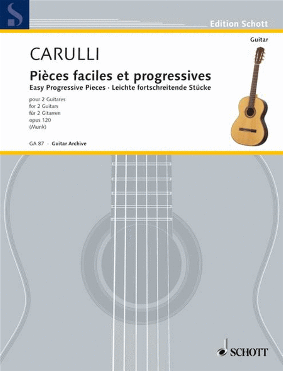 Easy Progressive Pieces Easy Progressive Pieces Classical Guitar scores gallery preview page 1